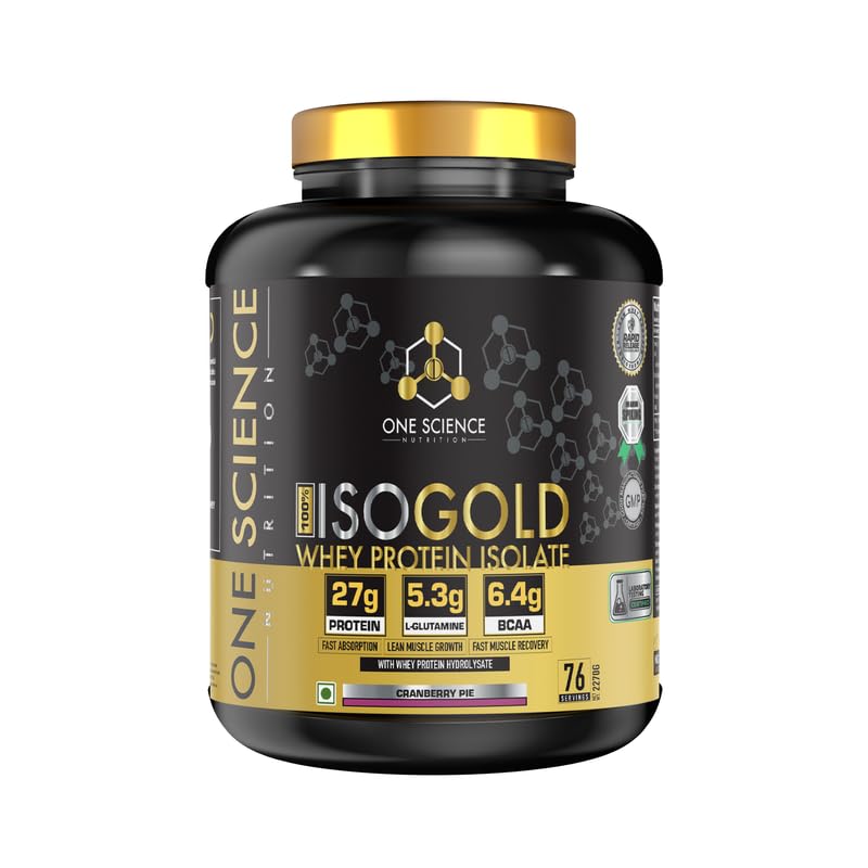 One Science Nutrition (OSN) Iso Gold Whey Protein 5 lbs Grass Fed Whey | 27g Protein | 5.3g Glutamine | 6.4g BCAA