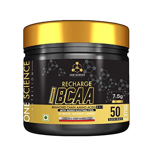 One Science Nutrition (OSN) Recharge BCAA | Intense Pre-Workout Drink | Fat loss & Muscle Recovery Formula | Performance Booster |50 Servings