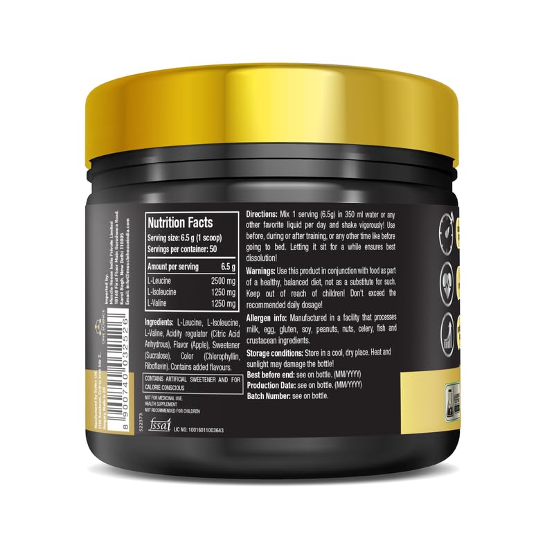 One Science Nutrition (OSN) Recharge BCAA | Intense Pre-Workout Drink | Fat loss & Muscle Recovery Formula | Performance Booster |50 Servings
