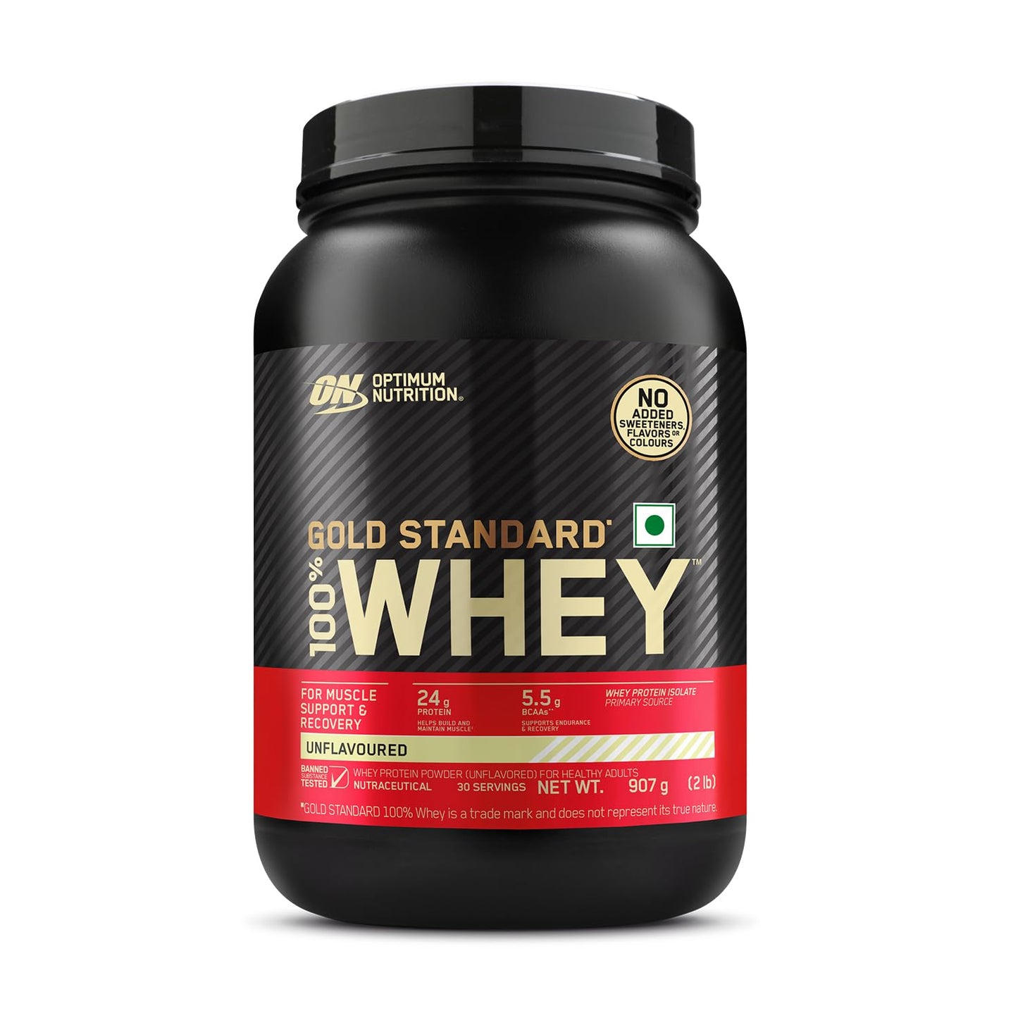 Optimum Nutrition (ON) Gold Standard 100% Whey Protein | for Muscle Support & Recovery | Vegetarian - Primary Source Whey Isolate