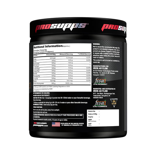 Prosupps Creatine Monohydrate | Creatine for Performance, Energy, Power | Pre workout for Men and Women