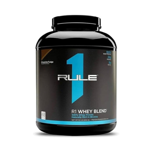 Rule 1 Proteins | R1 Whey Blend | 24g Fast-Acting Whey Protein Concentrates | Isolates | and Hydrolysates Per Serving | with Naturally Occurring EAAs and BCAAs