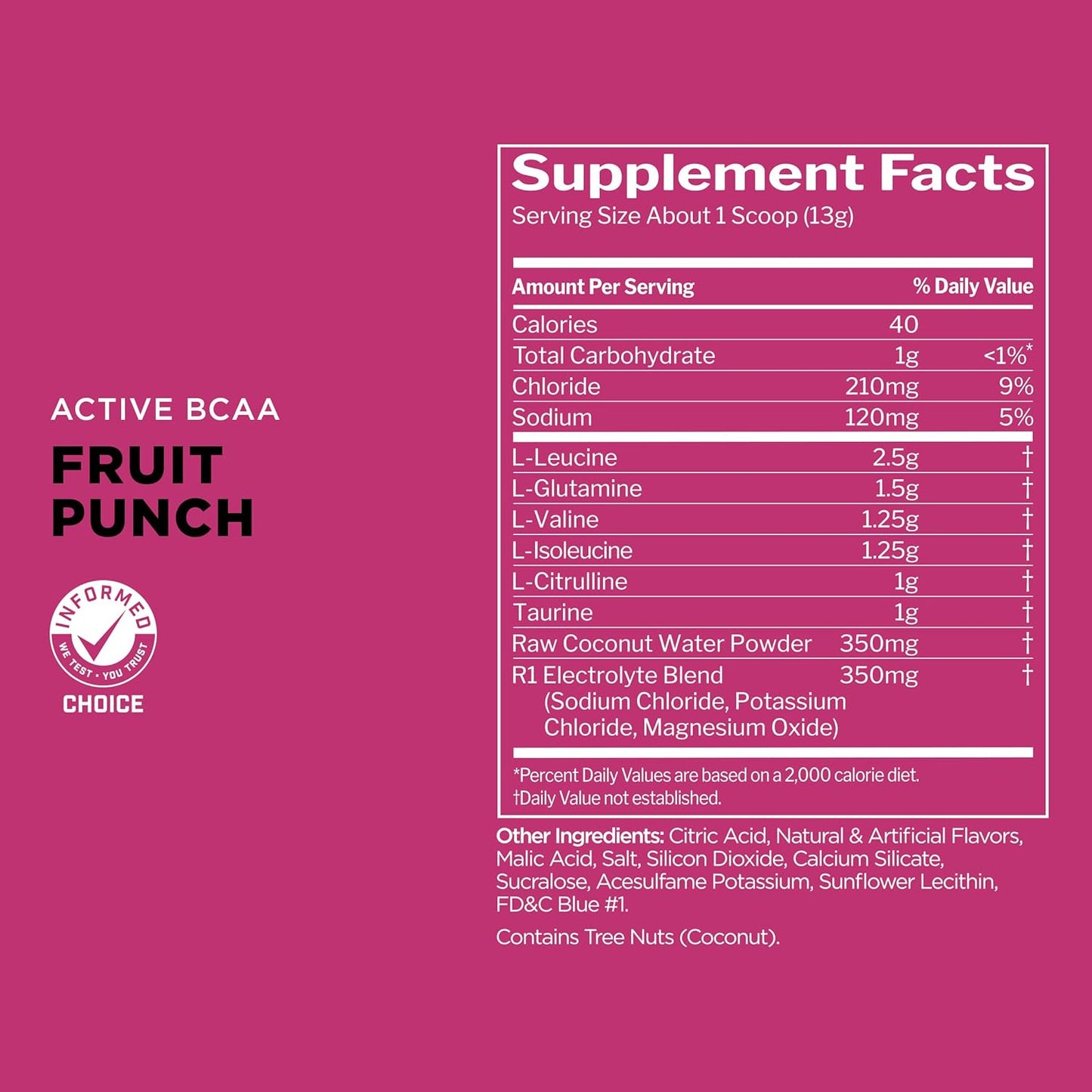 Rule 1 Active BCAA | Performance| Hydration| and Recovery Support with 5g BCAAs + Electrolytes| L-Glutamine| and Citrulline |30 Servings