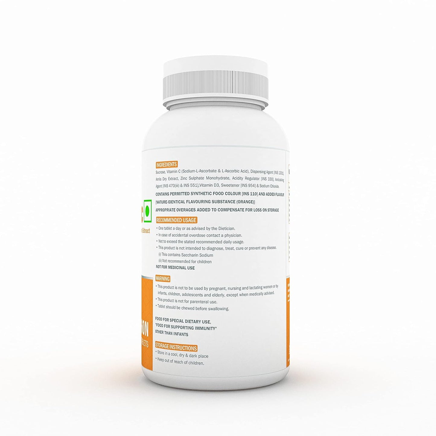 Scitron BEYOND C Chewable Tablets | Vitamin C| D3 | Zinc & Amla Extract | Your Immune System's Best Friend |60 Tablets
