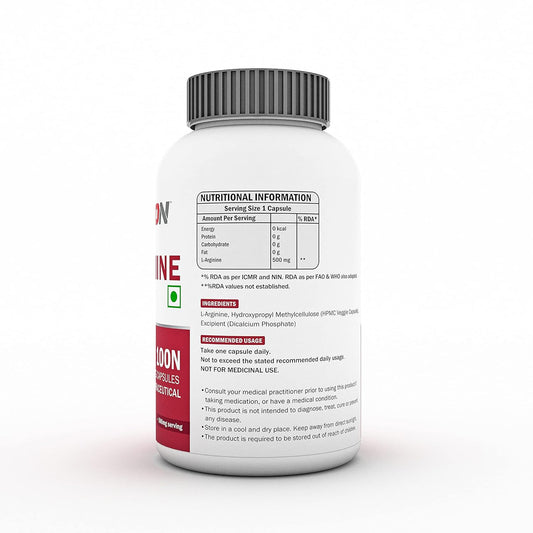 Scitron L-Arginine | Boost Nitric Oxide| Muscle Pump & Recovery | 100 veg capsules