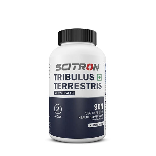 Scitron Tribulus Terrestris Capsules | Boost Testosterone, Vitality & Performance |90 Veg Capsules