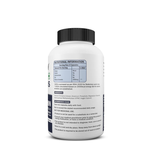 Scitron Tribulus Terrestris Capsules | Boost Testosterone, Vitality & Performance |90 Veg Capsules