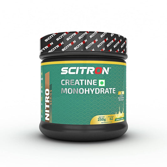 Scitron Nitro Series Creatine Monohydrate |3g Creatine| 62 Servings| No Added Sugar| Increase Endurance | 250g