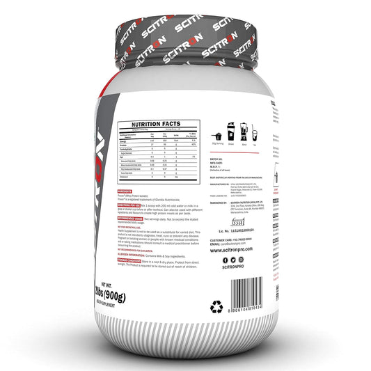 Scitron RAW ISO 100% Whey Protein Isolate |2lbs | 900g | Unflavoured