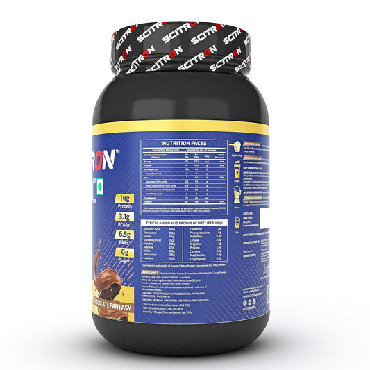 Scitron Nitro Series BASIC WHEY |14g Protein| 3.1g BCAAs| 6.5g EAAs| 0g Sugar| 31 Servings | 1kg |Chocolate Fantasy