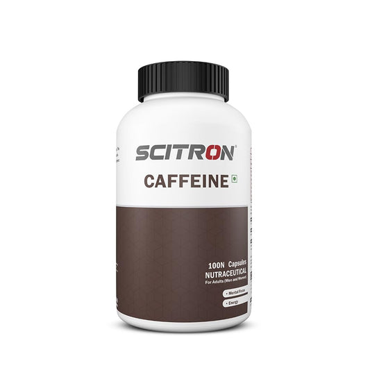 SCITRON Caffeine 200mg | Insane Focus & Powerful Energy Boost for Peak Performance | 100 Capsules