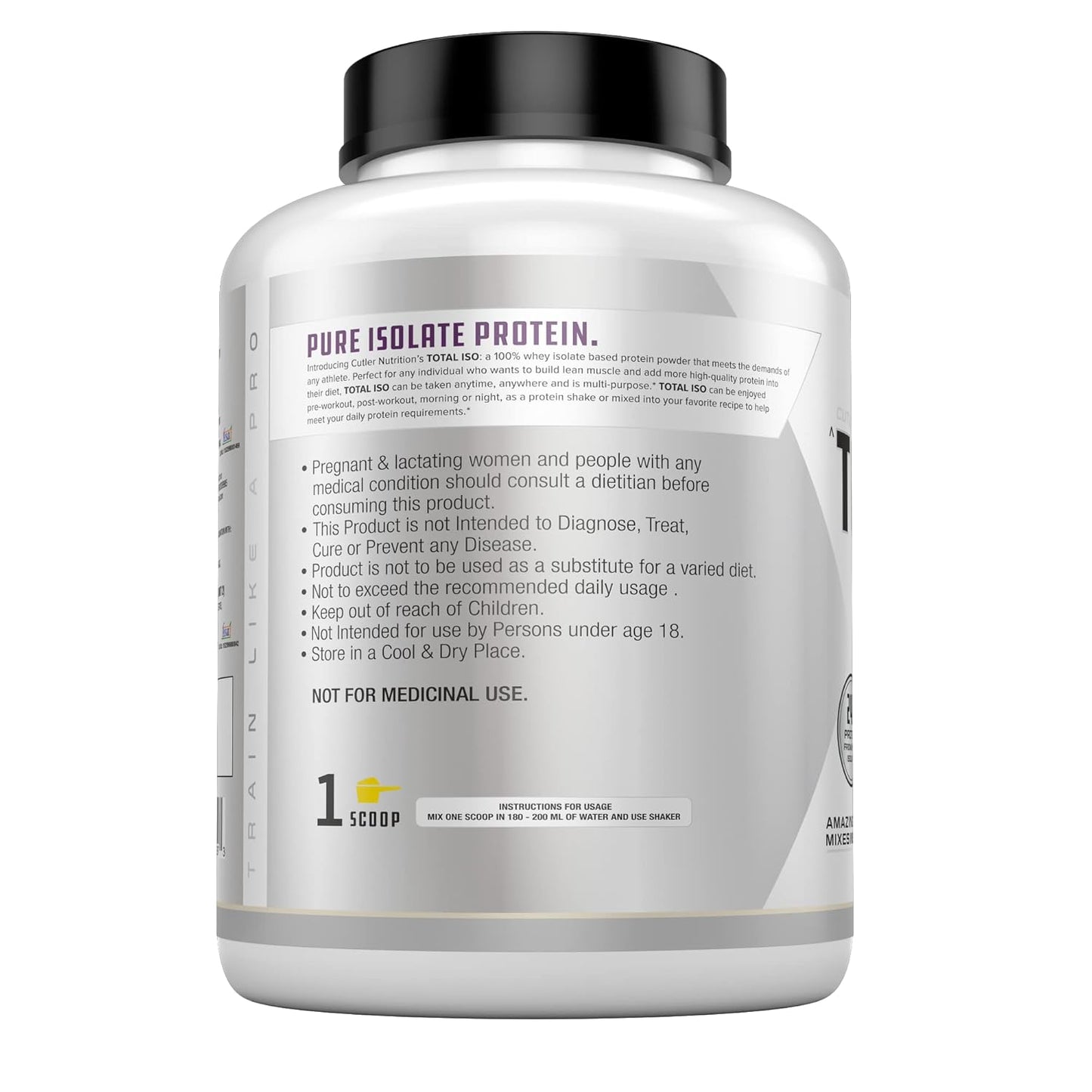 Cutler Nutrition Total ISO Whey Isolate Protein Powder | Post Workout Protein Powder Mix and Meal Replacement Drink| 2 kg