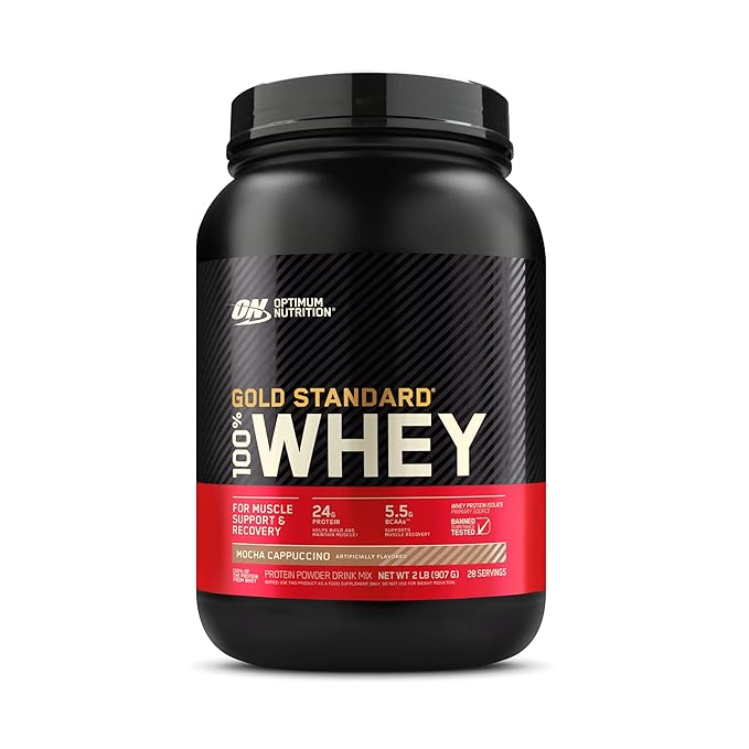 Optimum Nutrition (ON) Gold Standard 100% Whey Protein | for Muscle Support & Recovery | Vegetarian - Primary Source Whey Isolate