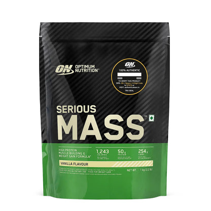 OPTIMUM NUTRITION (ON) Serious Mass Gainer powder (Veg) | Vitamins & Minerals | High Protein High Calorie Weight Gainer with 3gm Creatine