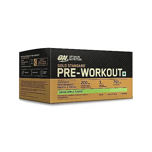 OPTIMUM NUTRITION (On) Gold Standard Pre-Workout- 142.5G/15 Single Serve Packs Stick | For Energy | Focus | Power | Endurance & Performance