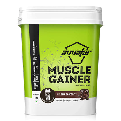 AVVATAR MUSCLE GAINER | 24g Protein | 33 Servings | 26.7g Carbs