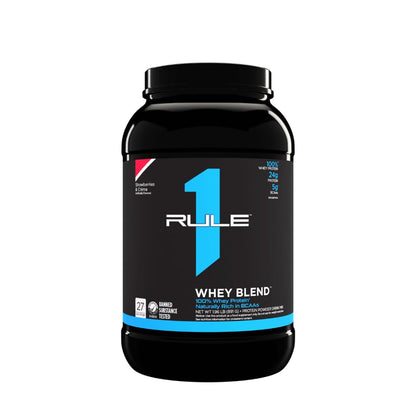 Rule1 Whey Protein |24g Fast-Acting Protein from All-Whey Sources with Naturally Occurring EAAs & BCAAs for Workout Recovery or Anytime Use