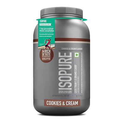 Isopure 100% Whey Isolate Protein | With Vitamins for Immune support | Lactose & Gluten-Free | Vegetarian protein for Men & Women.