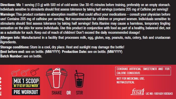 One Science Nutrition (OSN) Ghost Pre-Workout with Vitamin C and Green Tea Extract for Lean Muscles Building | Strength | Powerful Pumps | Next Generation Pre-workout Formulation | 30 Servings