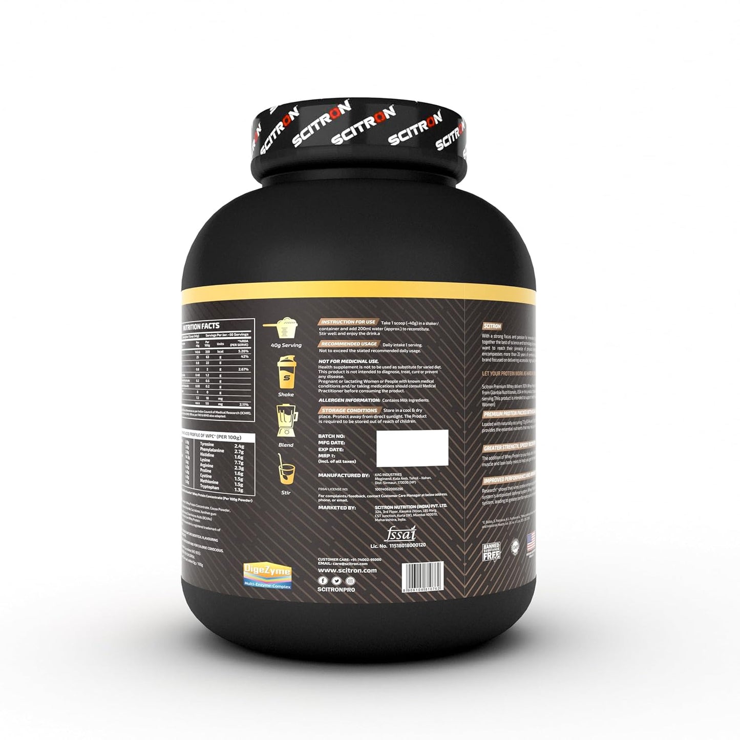 SCITRON Nitro Series Premium Whey 2Kg