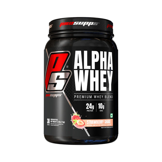 Prosupps Alpha Whey Protein | High Rated Whey Protein | Premium Whey Protein | 24g Protein | 10g EAA | Protein Powder for Bodybuilding | Sports Supplement