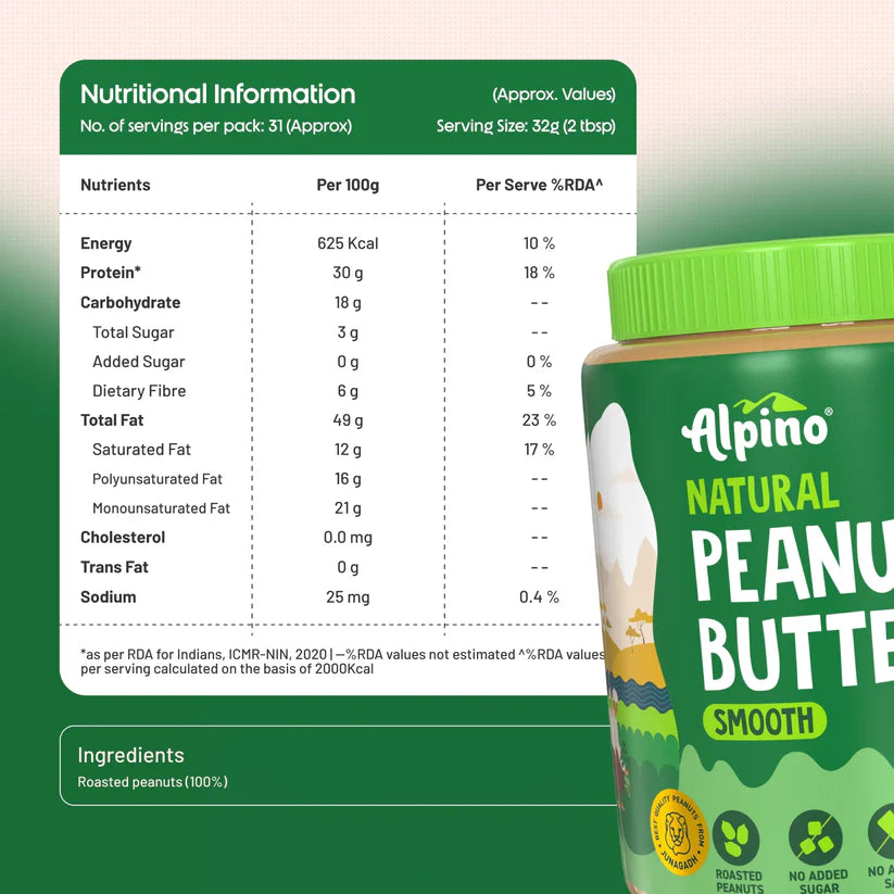 Alpino Natural Peanut Butter