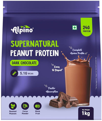 Alpino Supernatural Peanut Protein Powder|Plant Based Protein| Vegan