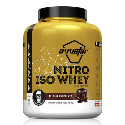 Avvatar NITRO ISO WHEY | 28.5g Protein | 2.8g Creatine Monohydrate| Ultimate muscle building formula| increase strength & exercise performance