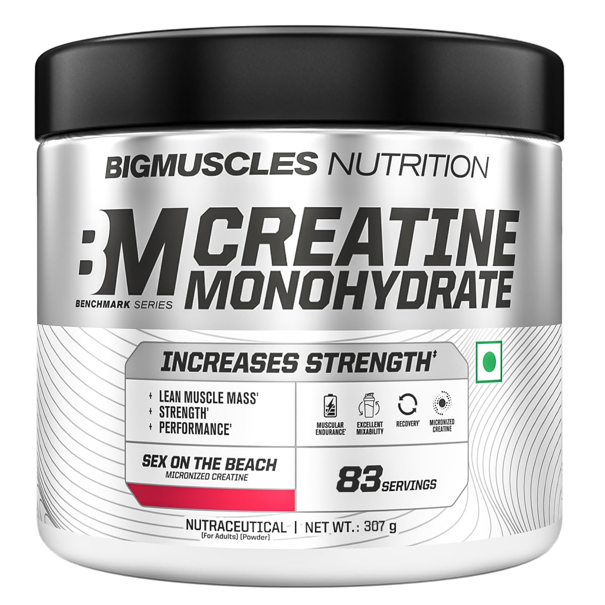Bigmuscles Nutrition Creatine Monohydrate| Micronised Creatine Powder For Enhanced Muscle Strength With Rapid Absorption | Benchmark Series