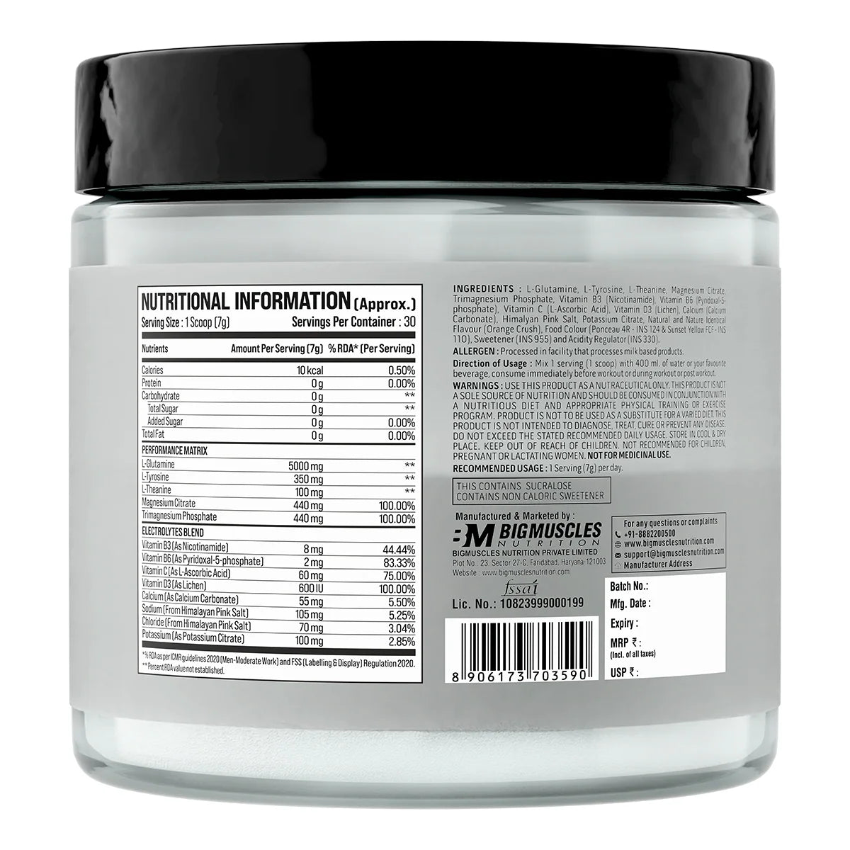 Bigmuscles Nutrition Glutamine Peptide
