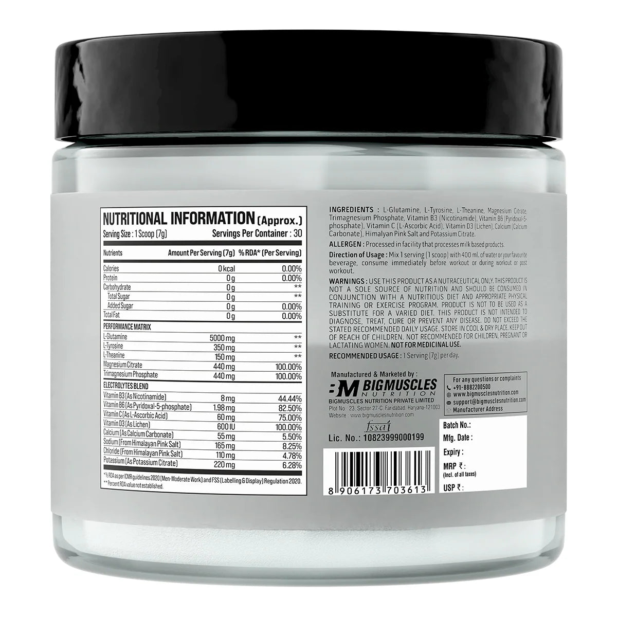 Bigmuscles Nutrition Glutamine Peptide