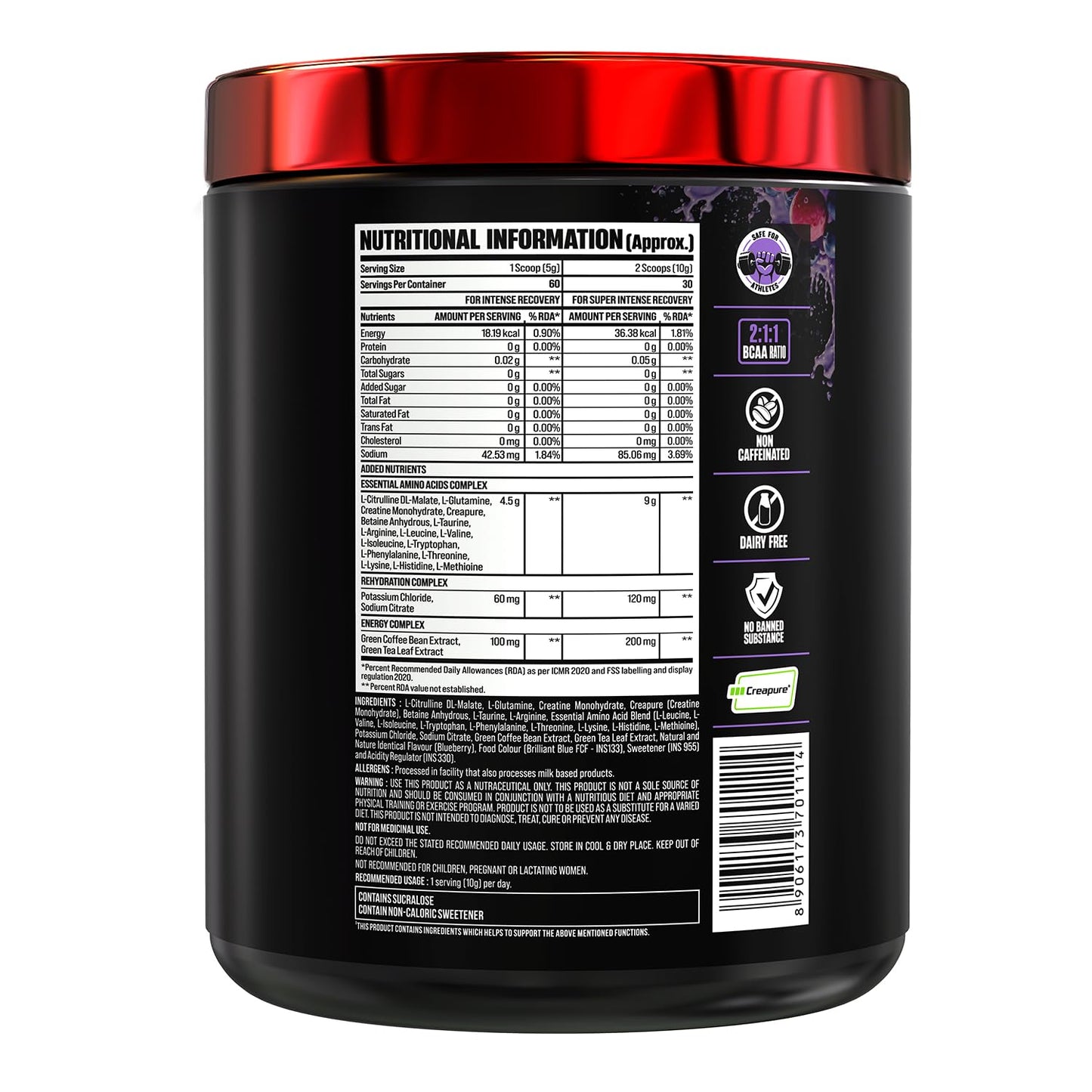 Bigmuscles Nutrition Salvage | 300g | Full Spectrum Recovery Drink with 16 Essential Amino Acids