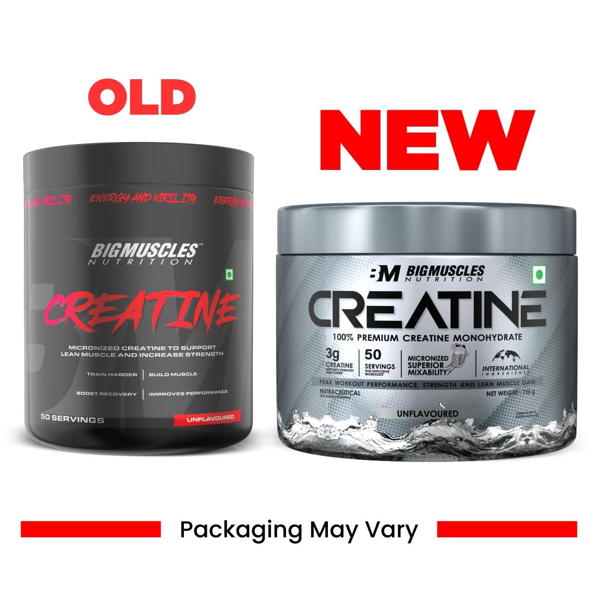 Bigmuscles Nutrition Creatine | Micronized Creatine Monohydrate To Support Lean Muscle Repair & Recovery