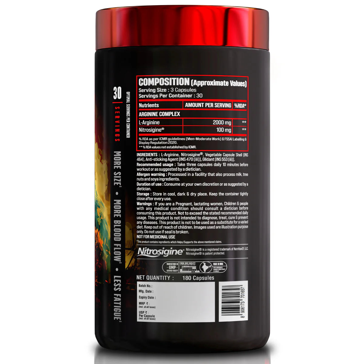 Bigmuscles Nutrition Karnage Nitrox | 180 Capsules
