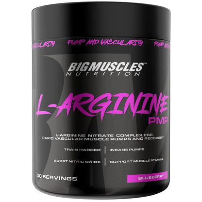 Bigmuscles Nutrition L-Arginine PMP Powder | Pack of 30 Serving | 3000 mg | Muscle Building Amino Acid | Build Strength & Endurance| Faster Recovery| Enhance Energy Levels | Preworkout | 90 gm