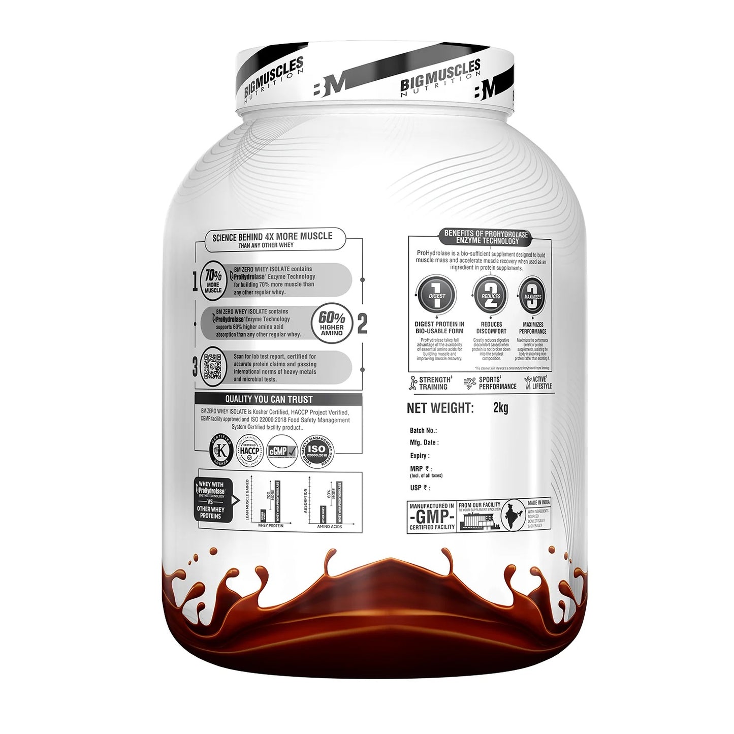 Bigmuscles Nutrition Zero 100% Whey Isolate