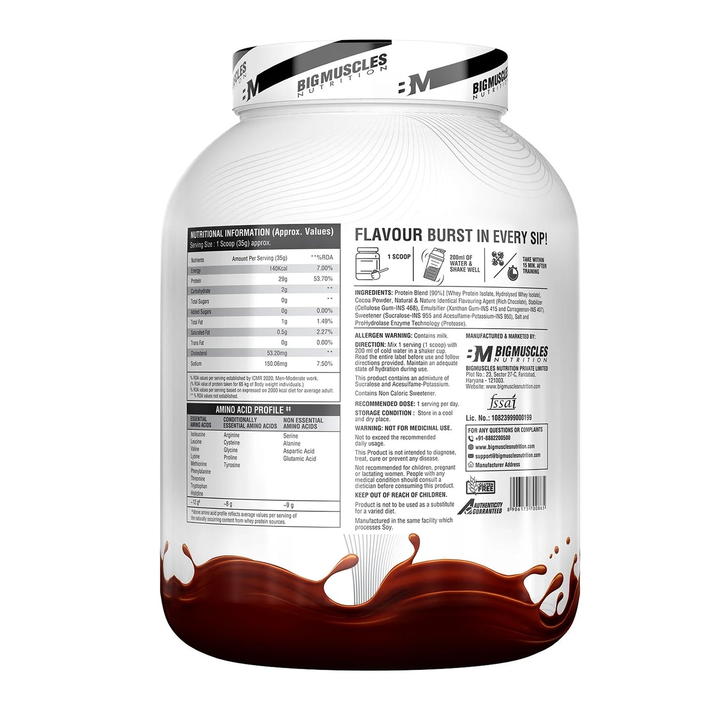 Bigmuscles Nutrition Zero 100% Whey Isolate