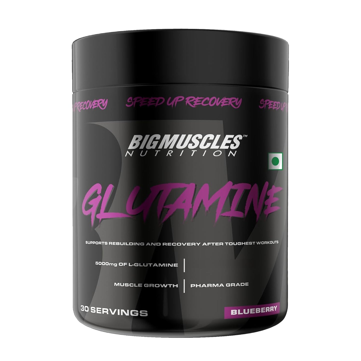 Bigmuscles Nutrition Glutamine Powder |150 Grams | 30 Servings