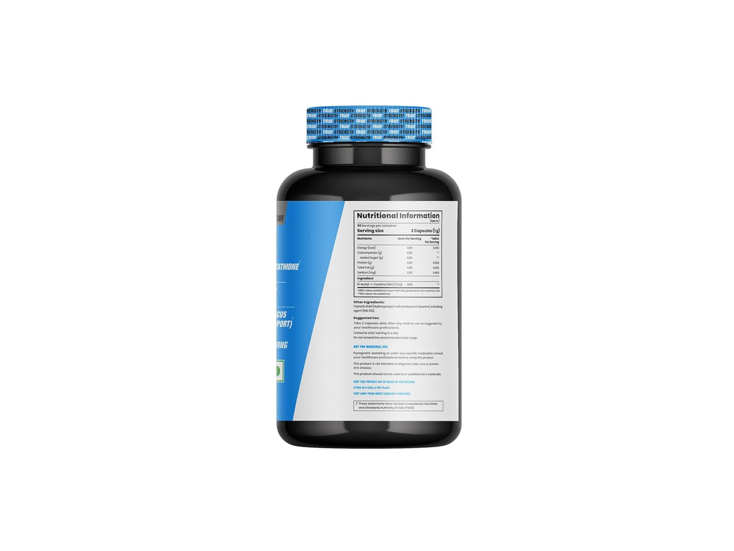BPI Sports NAC 1000mg N-Acetyl L-Cysteine Capsules | Liver Detox & Antioxidant Support | Supports Glutathione Production | Respiratory Health
