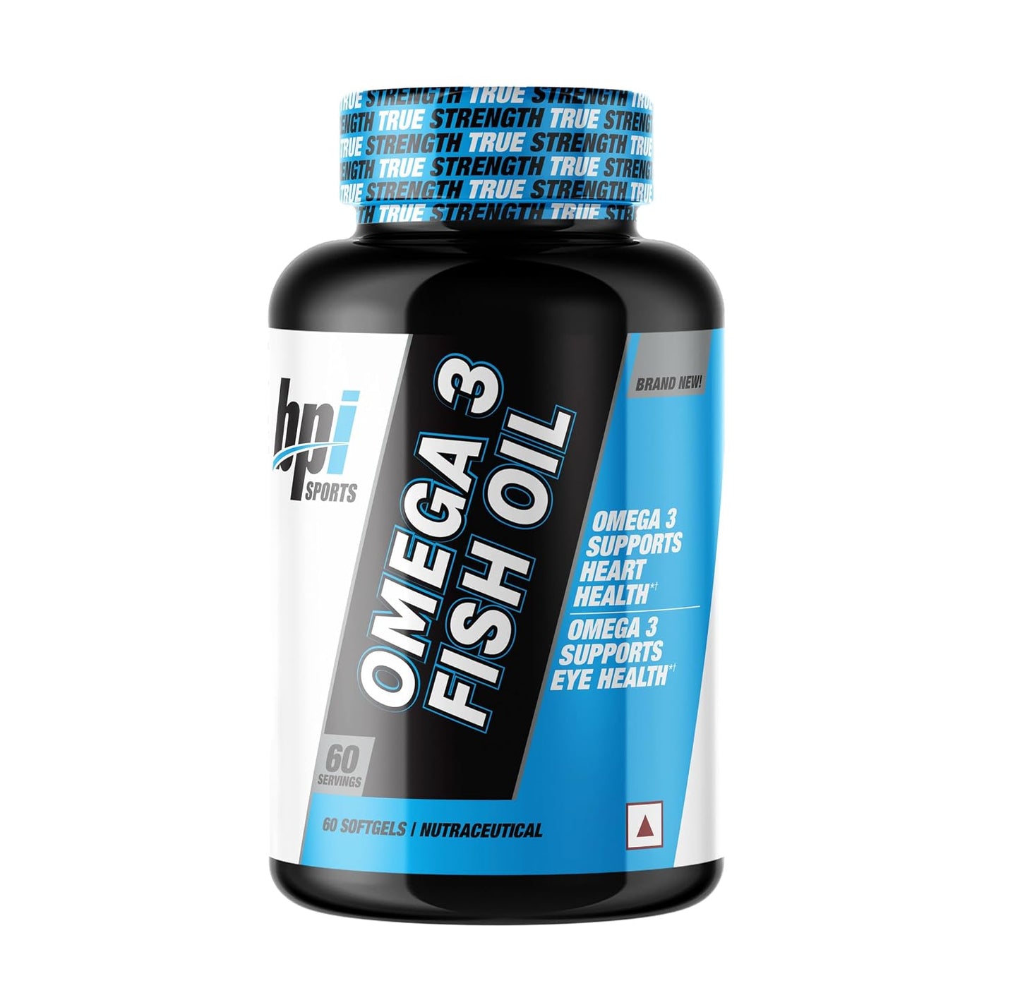 BPI Sports Omega 3 Fish Oil Softgels | 2000mg Fish Oil with EPA & DHA |Supports Heart Brain & Eye Health