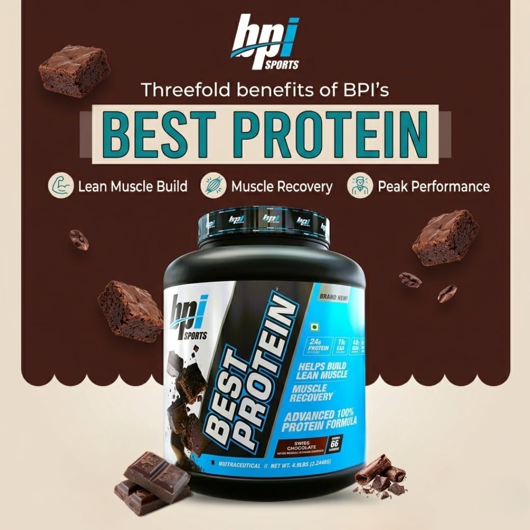 BPI Sports Best Protein Powder |24g Protein Per Scoop | Whey Protein Blend