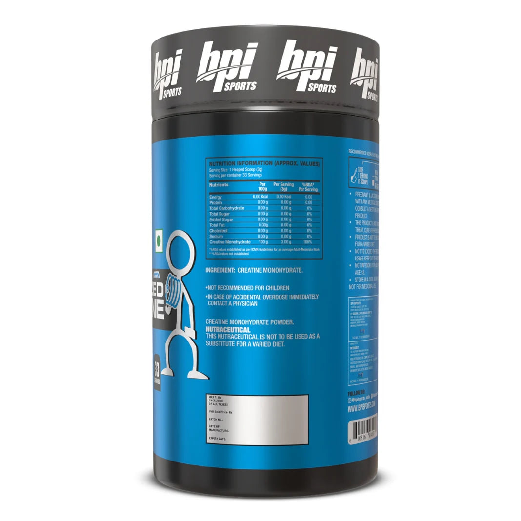 BPI Sports Micronized Creatine | Unflavoured Powder