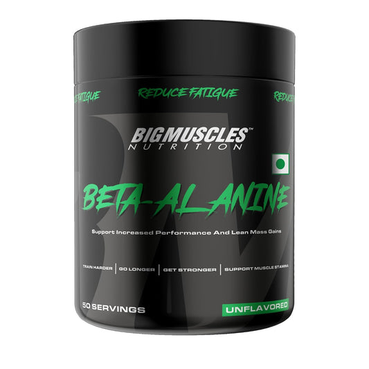 Bigmuscles Nutrition Beta-Alanine Powder [50 Servings] | Supports Increased Performance| Lean Mass Gains| Workout Capacity| Strength & Endurance