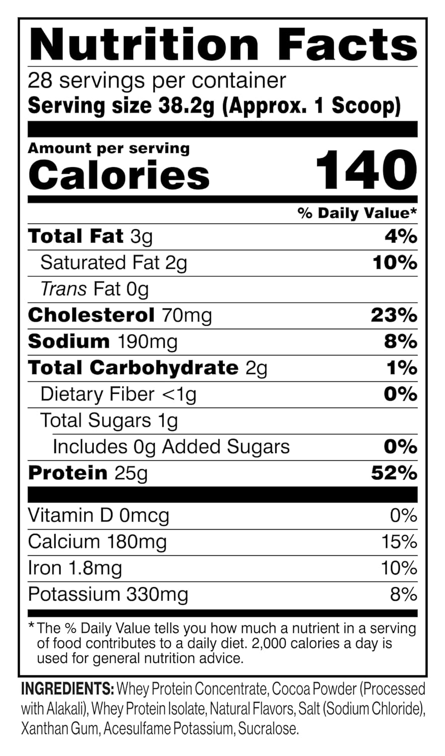 Cellucor C4 Whey Protein Powder |25g Protein| 0g Added Sugar| 140 Calories Per Serving| Supports Muscle Recovery| Premium Whey for Post-Workout