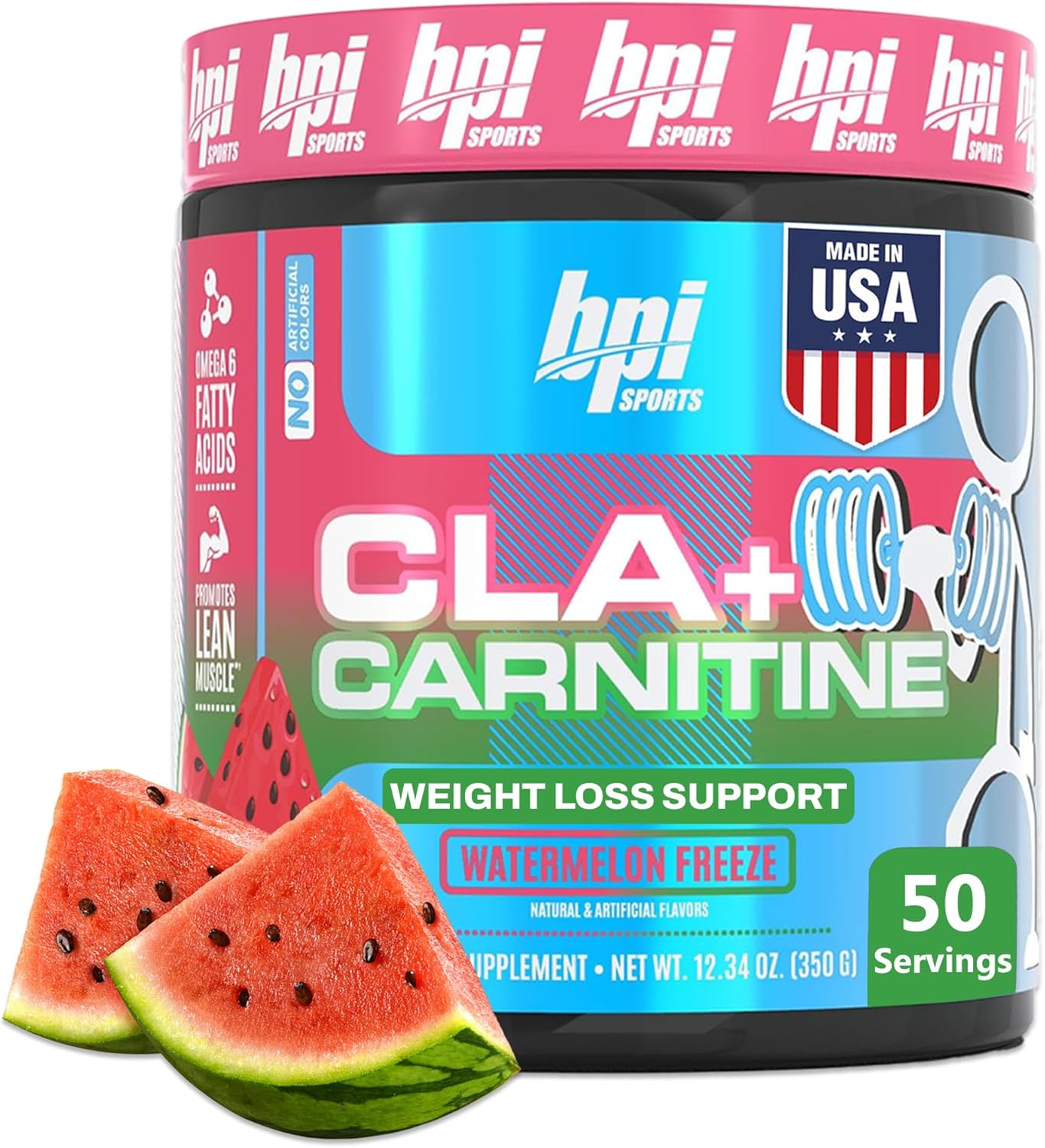 BPI Sports CLA + Carnitine  |Conjugated Linoleic Acid | Weight Loss Formula | Metabolism, Performance, Lean Muscle | Caffeine Free | For Men & Women | 50 servings