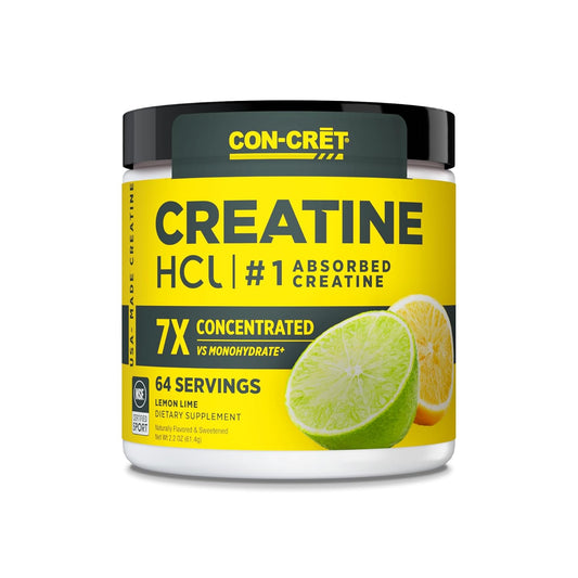CON-CRET Concentrated Creatine | Pure Creatine HCL supports Muscle| Cognitive| Cellular Energy | USA Made & NSF Certified