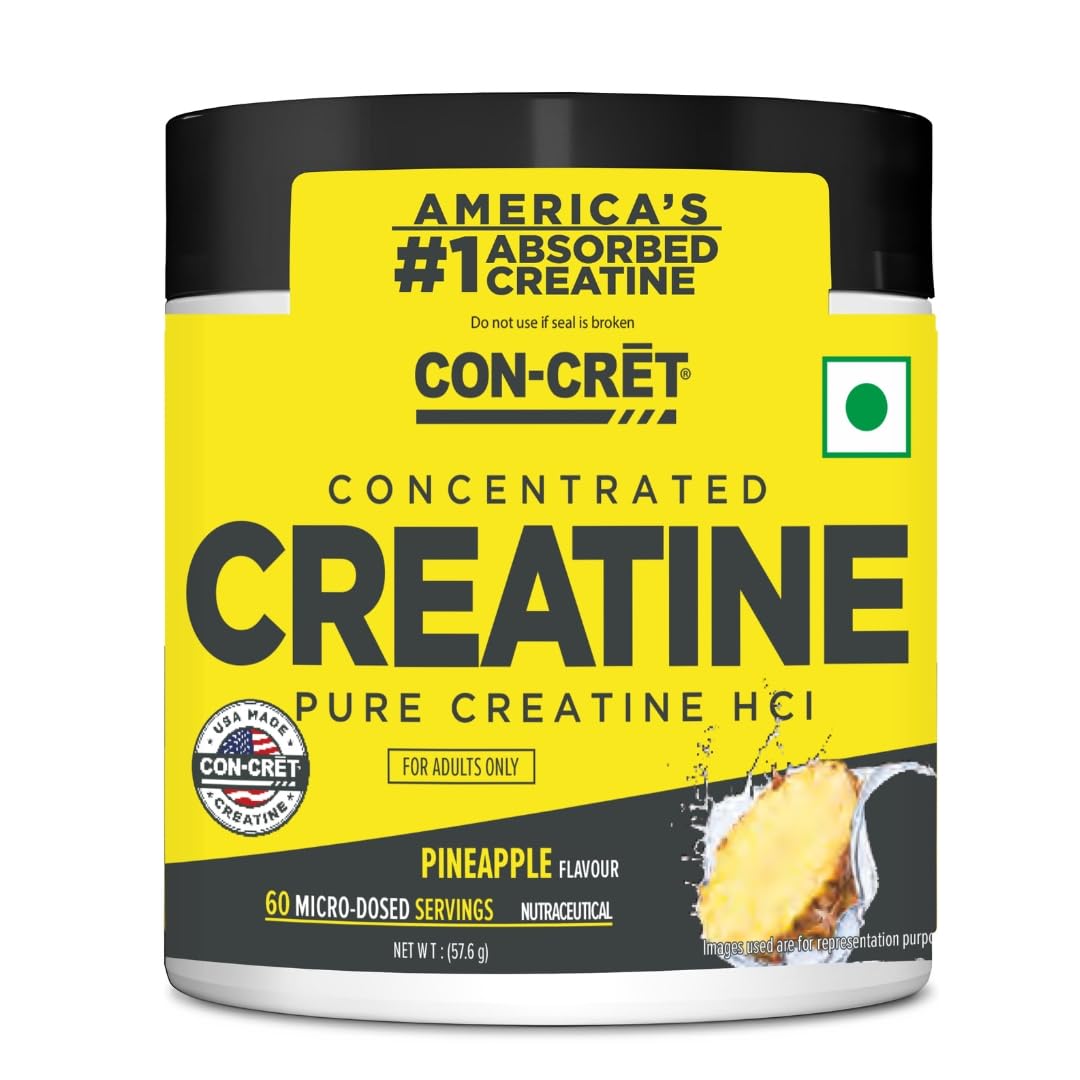 CON-CRET Concentrated Creatine | Pure Creatine HCL supports Muscle| Cognitive| Cellular Energy | USA Made & NSF Certified