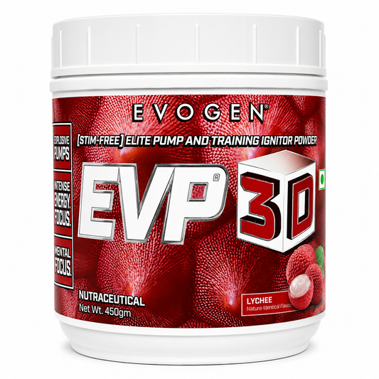 Evogen EVP 3D | Stim Free Pre Workout Powder for Men & Women | Sugar Free Non Stim Preworkout with Beta Alanine and Creatine for Energy & Pump
