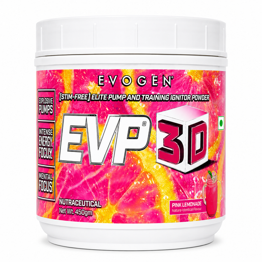 Evogen EVP 3D | Stim Free Pre Workout Powder for Men & Women | Sugar Free Non Stim Preworkout with Beta Alanine and Creatine for Energy & Pump
