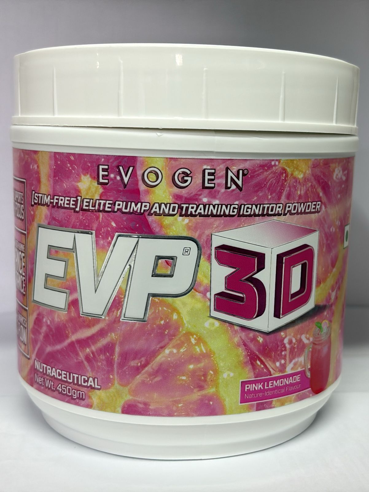 Evogen EVP 3D | Stim Free Pre Workout Powder for Men & Women | Sugar Free Non Stim Preworkout with Beta Alanine and Creatine for Energy & Pump
